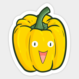 Cute Yellow Bell Pepper Sticker